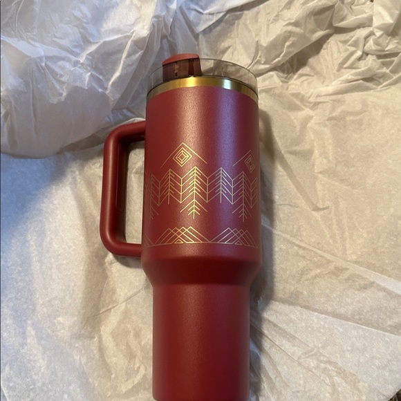 NWT/NIB Stanley WINTERSCAPE FLOWSTATE TUMBLER | 40 OZ Cranberry - Picture 8 of 11